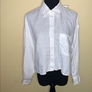 Elegant White Button-Down Shirt for Women
